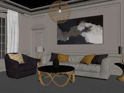 Living Room 060 3D model