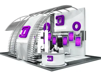 Booth Exhibition Stand a508 3D model