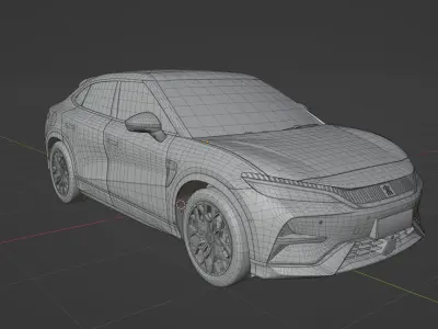 BYD Song L EV 2025  low poly 3D model