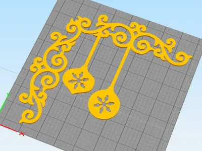 Christmas wall decoration 3D print model purchase