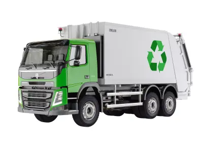 Garbage Truck Volvo FM 380  3D model