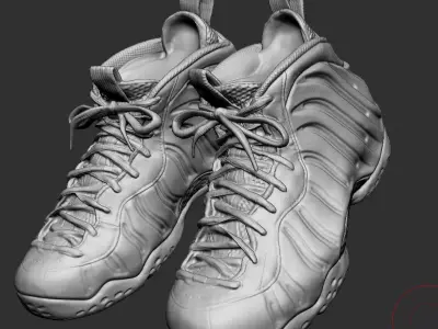 Nike Foamposite 3d print highpoly  3D model