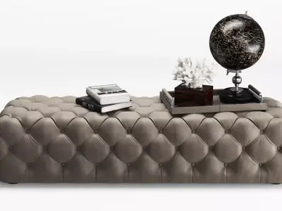 Casamilano Hyatt Ottoman 160 3D model