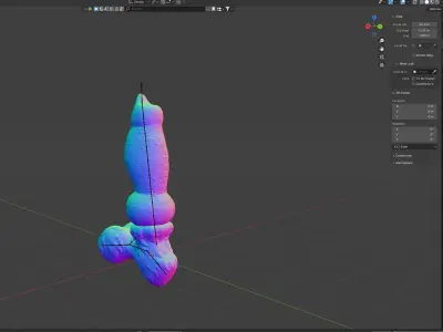 Jason Dog Penis Rigged Lowpoly and Highpoly Low-poly 3D model