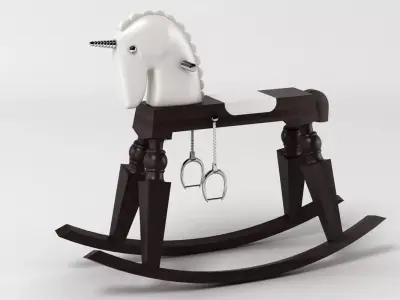 Moooi Arion Rocking Horse 3D model