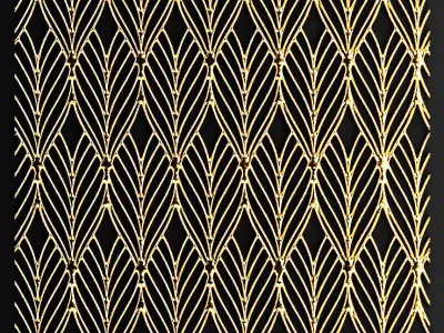 collection of golden lattice 3D model