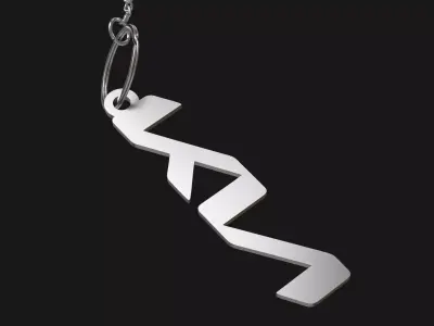 Kia keychain 02 3D print model