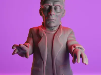 Finger Puppet - Frankstein Monster 3D print model