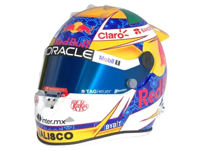 F1 Checo Peres Helmet 2024 3D model