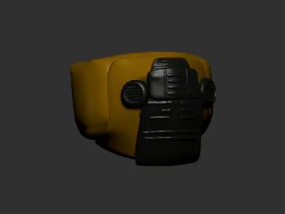 helmet high poly sculpt 3d printable  3D model