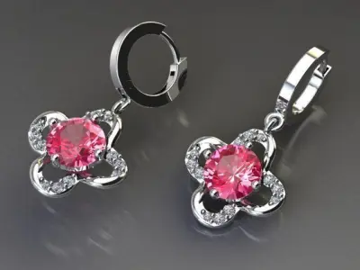 Luxurious Earring 3D print model