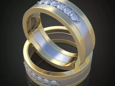 Ring 3D model 0183 printable model2 Free 3D print model
