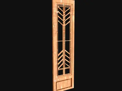 Wood Decorative Panel 3D model