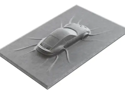 Abstract sculpture by Stephan Siebers 3D model