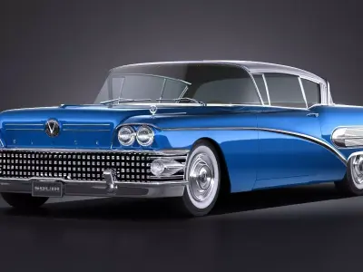 Buick Riviera Super 1958 3D model