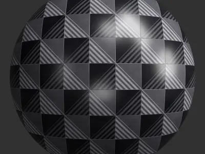 Materials 22- Pattern Tiles PBR 3D model