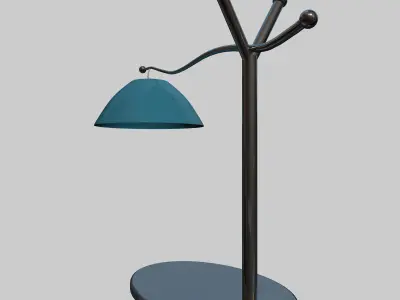 Lamp 3D Model table with shade 3D model