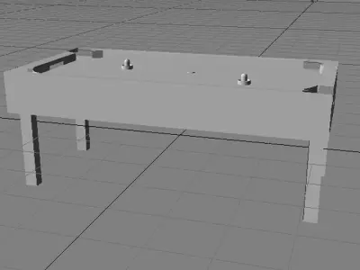 Arcade Game - Ice Hockey Table 3D model