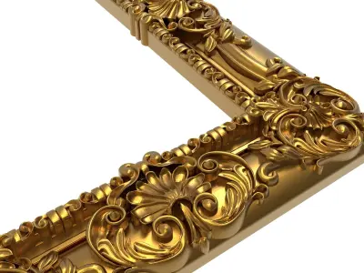 carved frame 3D model 50