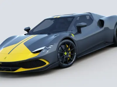 Ferrari 296 GTB Assetto Fiorano 2022 3D model