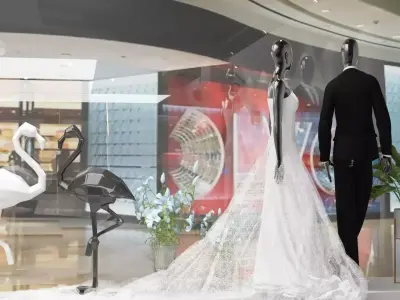 Full Wedding Dress Design Studio 3D model