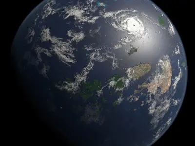 Terran Planet 08 Free 3D model