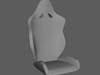 Real Scale Gaming Chair 3D model