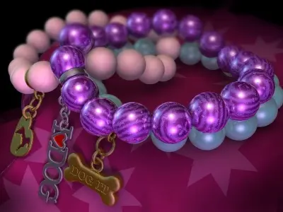 Bracelets for dog lovers 3D model