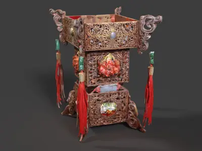 Chinese palace lantern   3D model 2