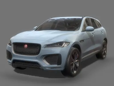 Suv Car Game Ready Low-poly 3D model
