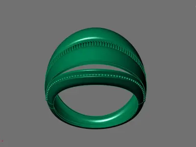 Women Ring Plain Ring Ready STL 3DM Models Womens Rings 3D print model 20