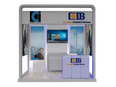 Booth Exhibition Stand a369a 3D model