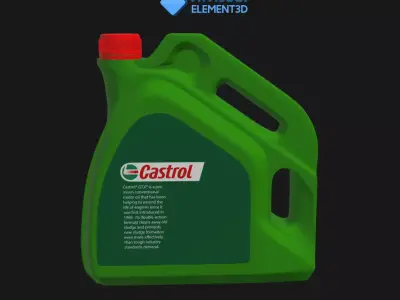 E3D - Castrol GTX Engine Oil 15W-40 A3B3 4L 3D model