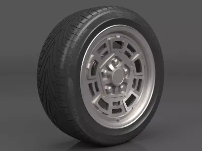 Realistic Wheel Tire 6 3D model