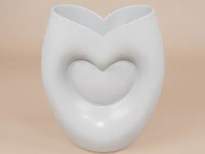 Heart Shaped Vase - Plant pot 3D print  3D print model