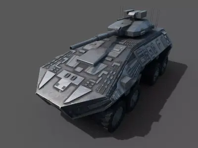 High-Quality 3D Tank Model  Low-poly 3D model