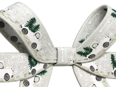 Christmas Bow Ribbon 51 Low-poly 3D model