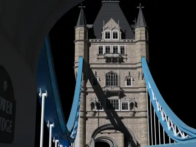 Tower bridge 3d model 3D model