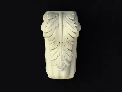 pilaster ornate sculpture 3D model