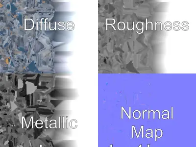 Stylized A-frame Cabin with Glowing Accents model pack Low-poly 3D model