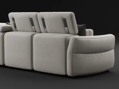 Natuzzi Notturno sofa 3D model