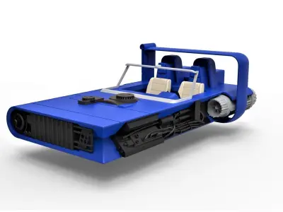 M-68 Landspeeder of Han Solo Scale 1 to 24 3D print model