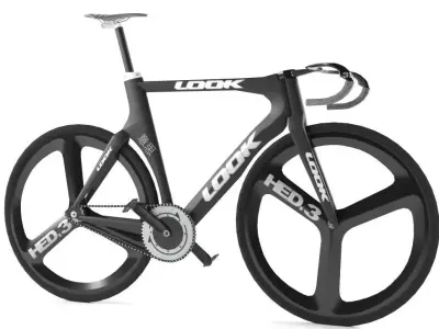 Road Bike Look Low-poly 3D model