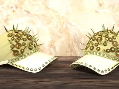 Cap with spikes 3D model