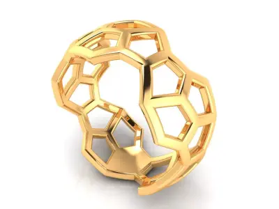 Ring M157 The luxury female abstract ring wedding 3D print model