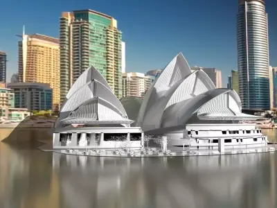 Sydeney Opera Exterior 3D model 3D model