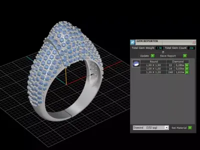 ring woman  3D print model 3