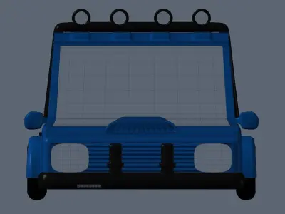 Cartoon car 3D model