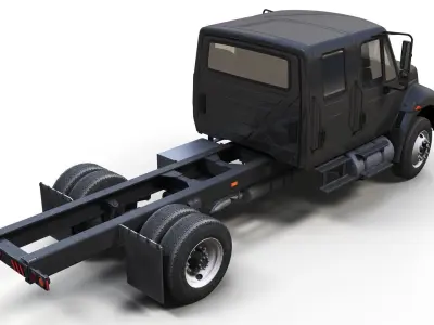 Durastar crewcab truck Low-poly 3D model