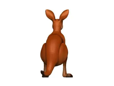 Kangaroo Low-poly 3D model